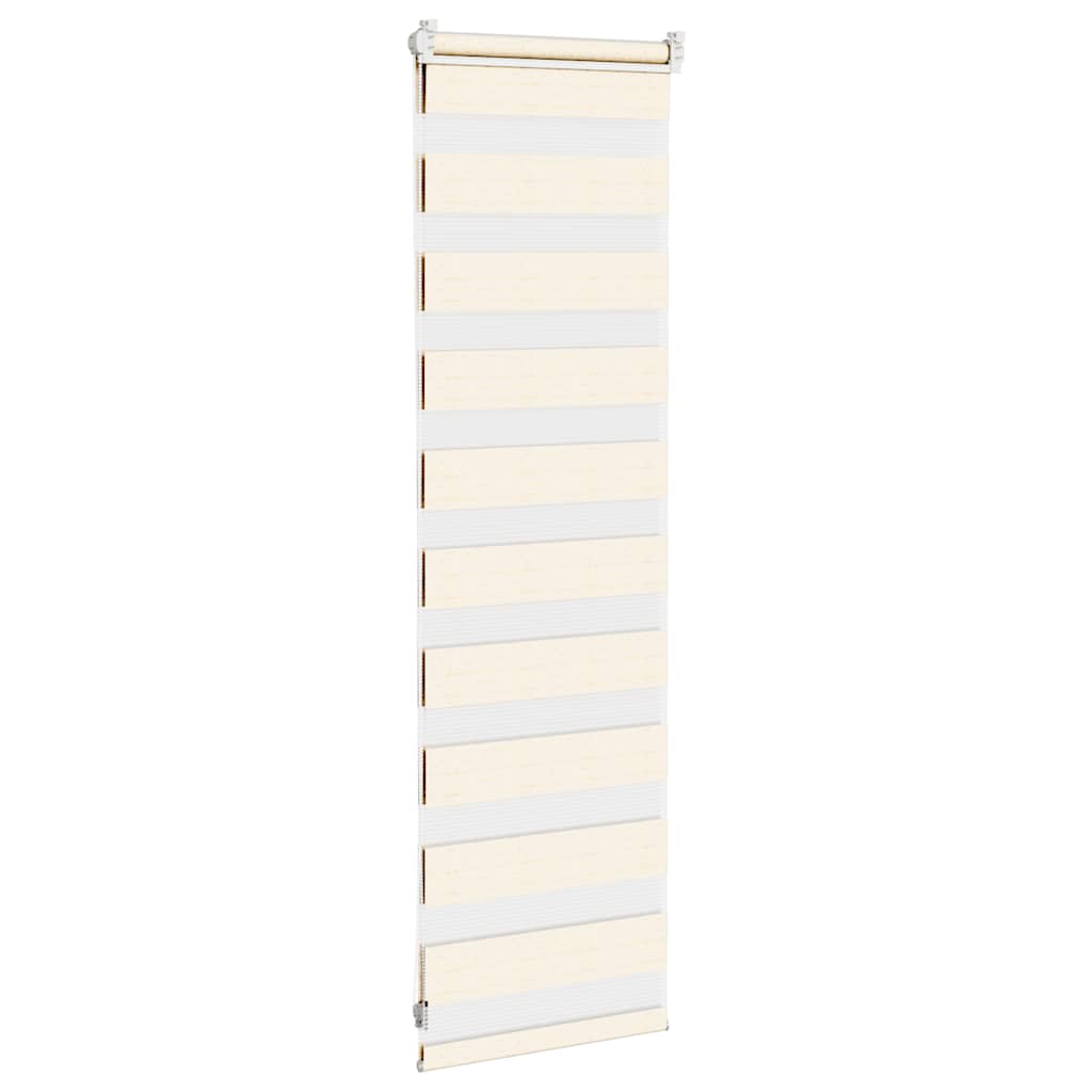 Doppelrollo Marmorbeige 45x100 cm Stoffbreite 40,9 cm Polyester
