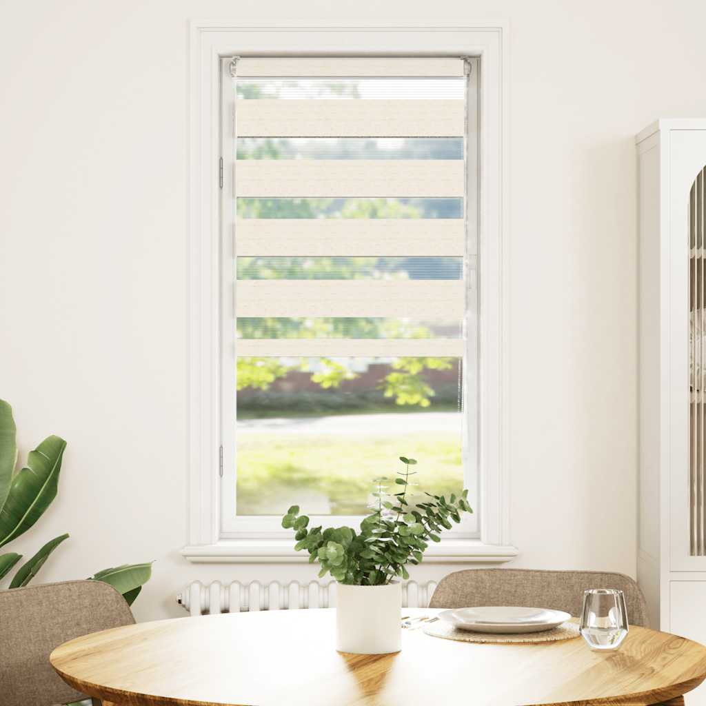 Doppelrollo Marmorbeige 55x100 cm Stoffbreite 50,9 cm Polyester