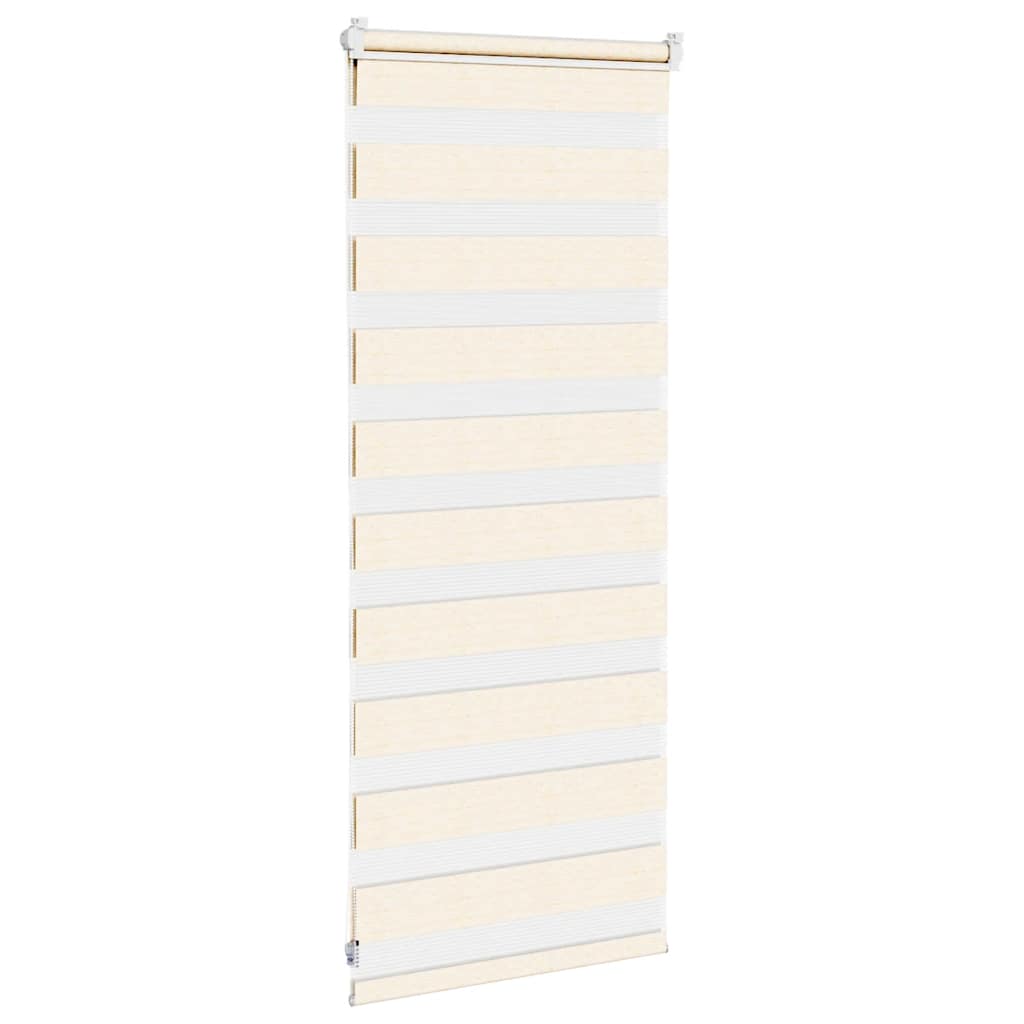 Doppelrollo Marmorbeige 65x100 cm Stoffbreite 60,9 cm Polyester
