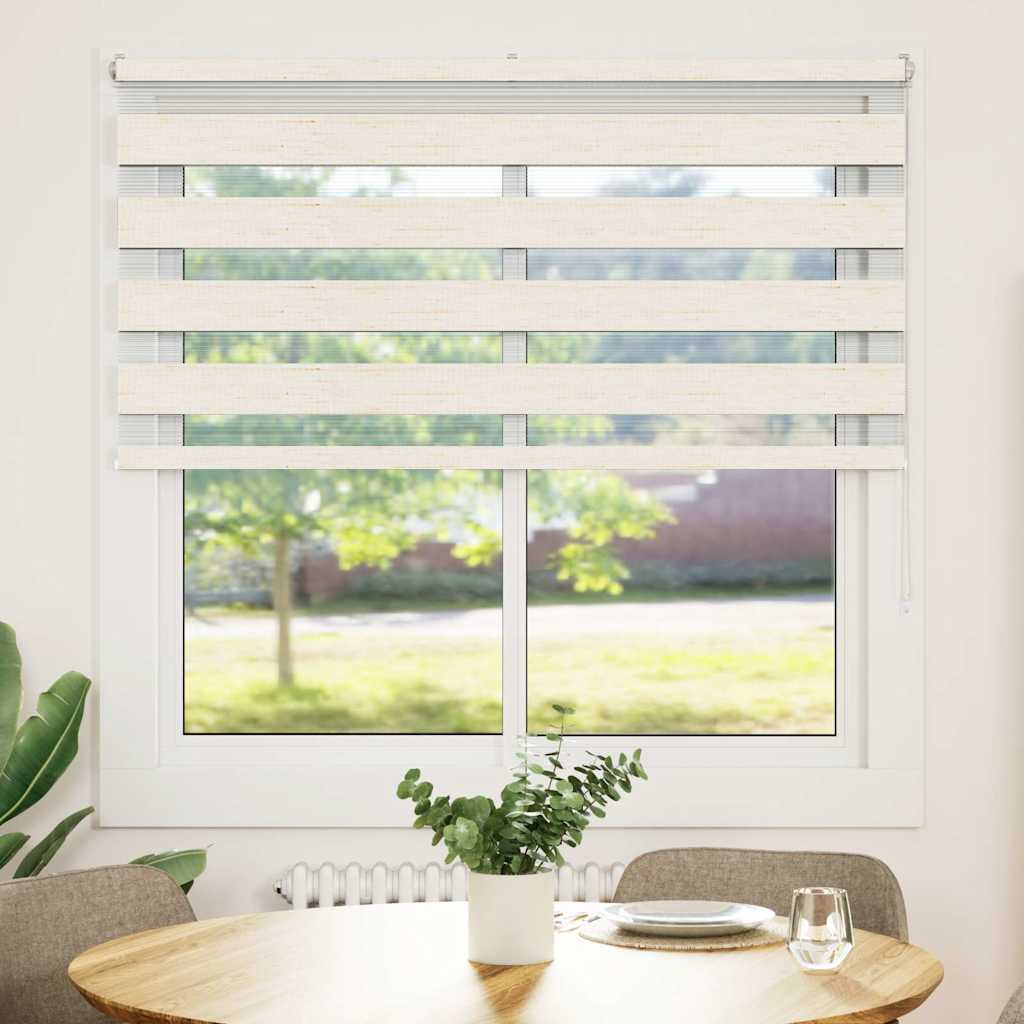 Doppelrollo Marmorbeige 145x100cm Stoffbreite 140,9 cm Polyester