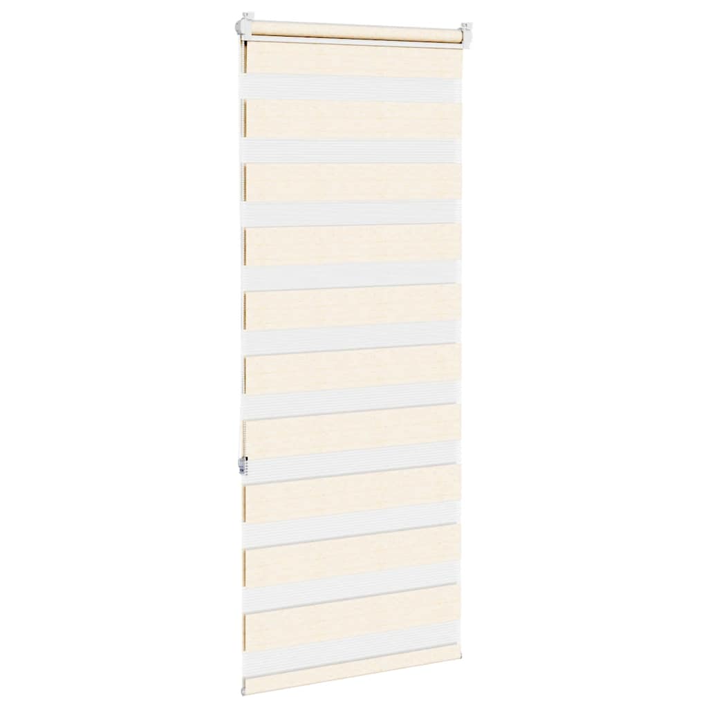 Doppelrollo Marmorbeige 65x150 cm Stoffbreite 60,9 cm Polyester