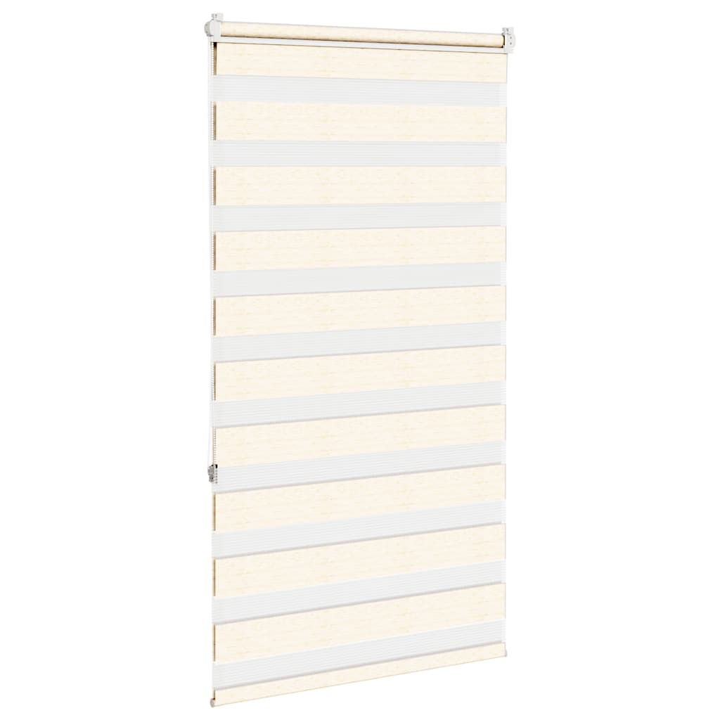 Doppelrollo Marmorbeige 80x150 cm Stoffbreite 75,9 cm Polyester