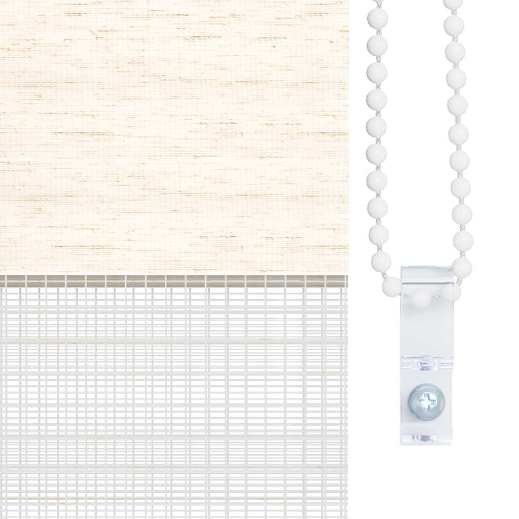 Doppelrollo Marmorbeige 140x150cm Stoffbreite 135,9 cm Polyester