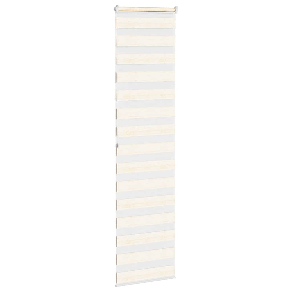 Doppelrollo Marmorbeige 55x200 cm Stoffbreite 50,9 cm Polyester