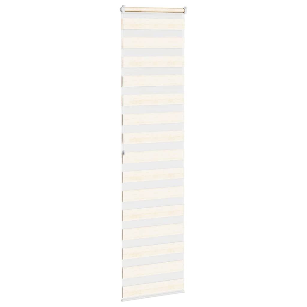Doppelrollo Marmorbeige 60x200 cm Stoffbreite 55,9 cm Polyester