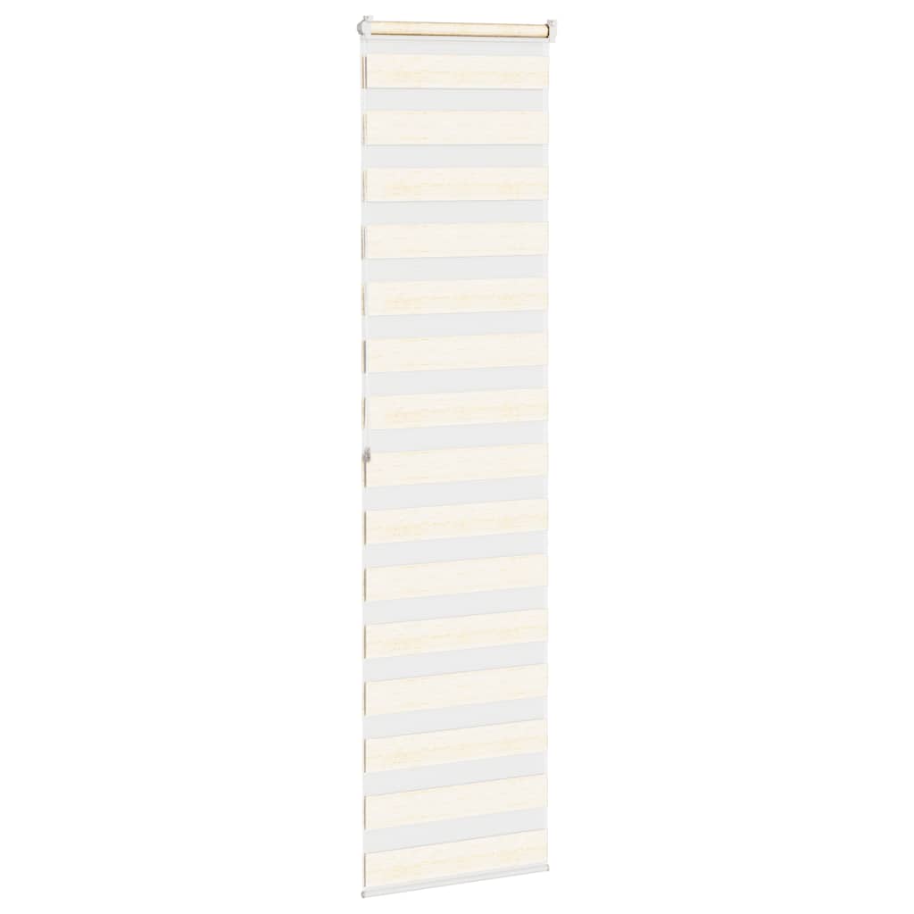 Doppelrollo Marmorbeige 65x200 cm Stoffbreite 60,9 cm Polyester
