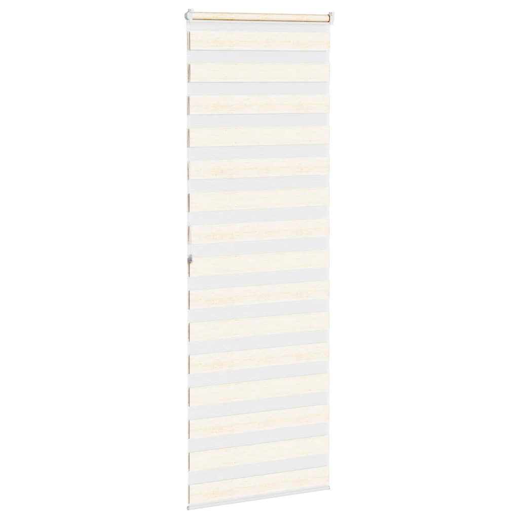 Doppelrollo Marmorbeige 70x200 cm Stoffbreite 65,9 cm Polyester