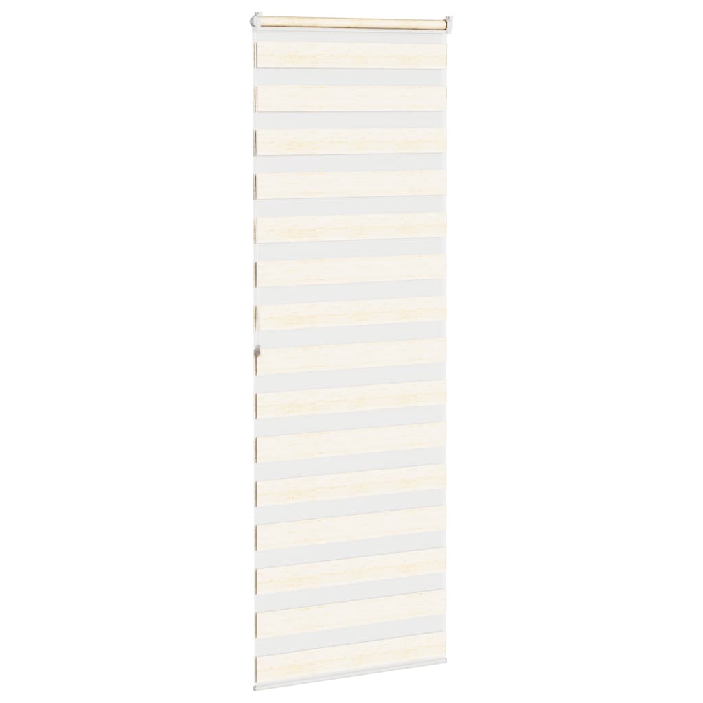 Doppelrollo Marmorbeige 75x200 cm Stoffbreite 70,9 cm Polyester