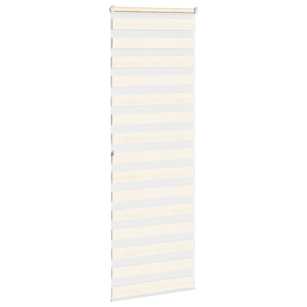 Doppelrollo Marmorbeige 90x200 cm Stoffbreite 85,9 cm Polyester