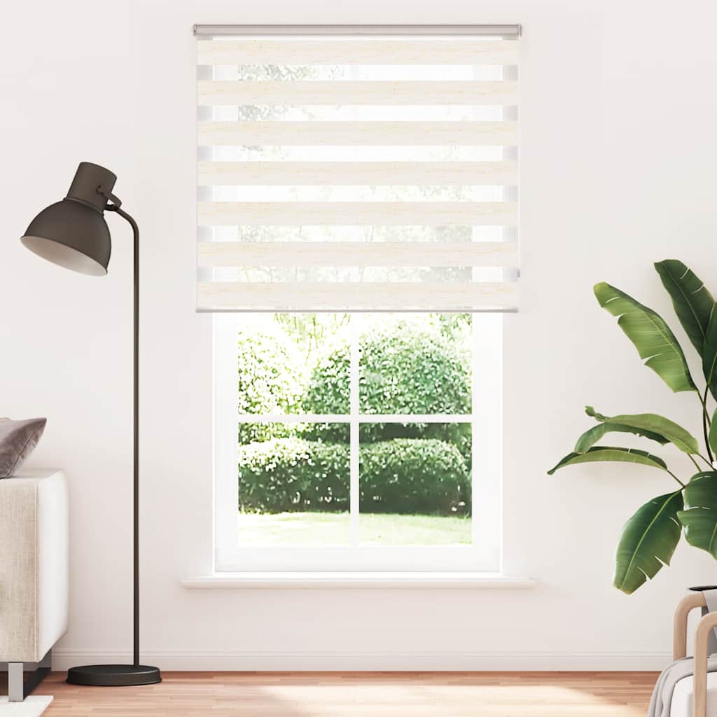 Doppelrollo Marmorbeige 125x200cm Stoffbreite 120,9 cm Polyester