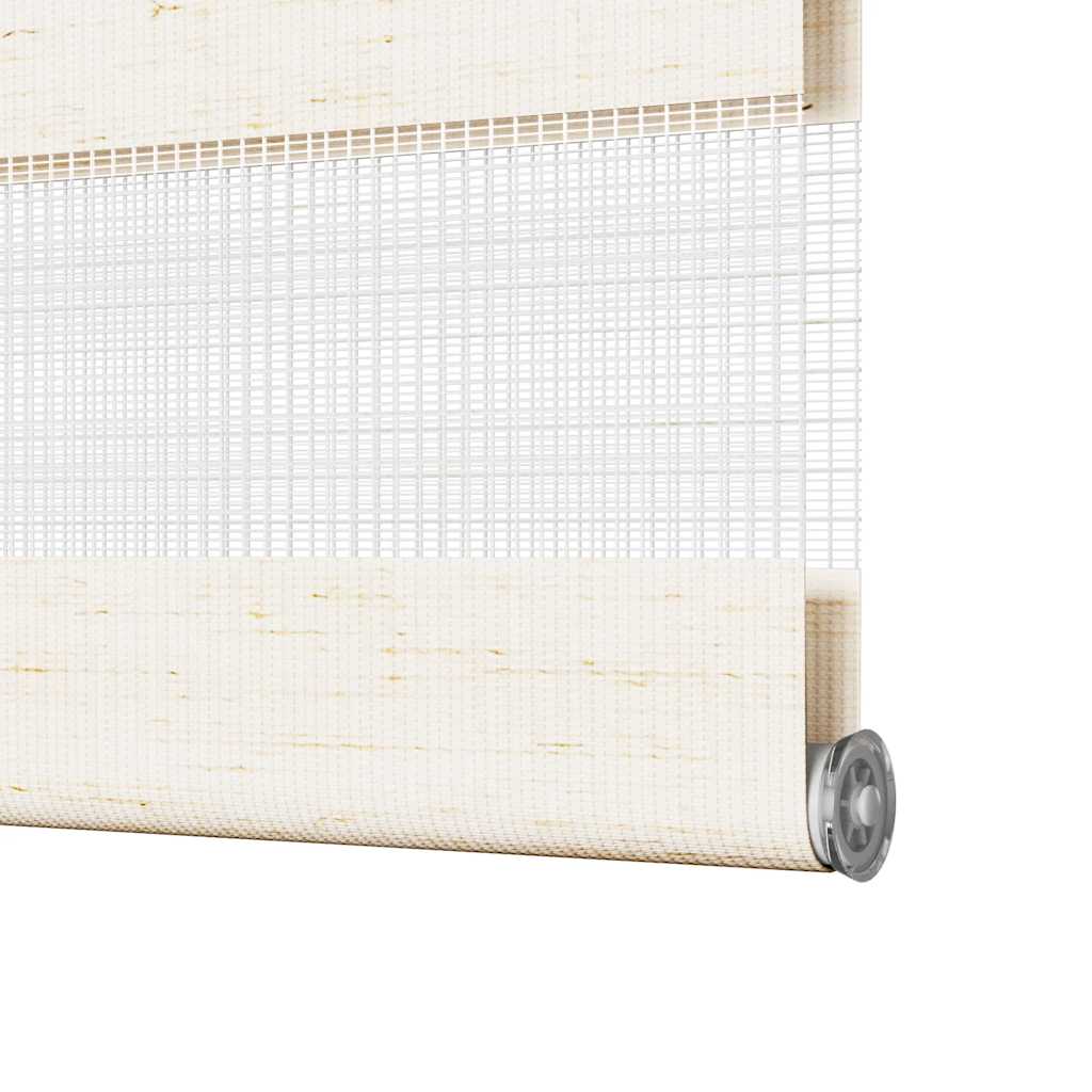 Doppelrollo Marmorbeige 45x230 cm Stoffbreite 40,9 cm Polyester