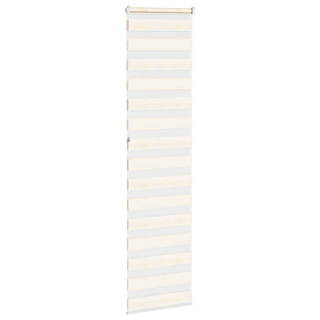 Doppelrollo Marmorbeige 60x230 cm Stoffbreite 55,9 cm Polyester