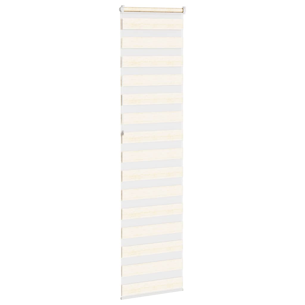 Doppelrollo Marmorbeige 65x230 cm Stoffbreite 60,9 cm Polyester