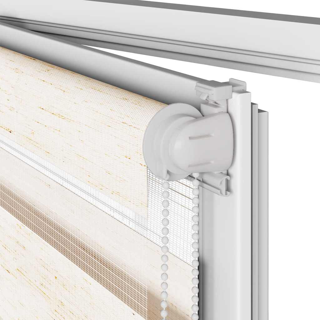 Doppelrollo Marmorbeige 105x230cm Stoffbreite 100,9 cm Polyester