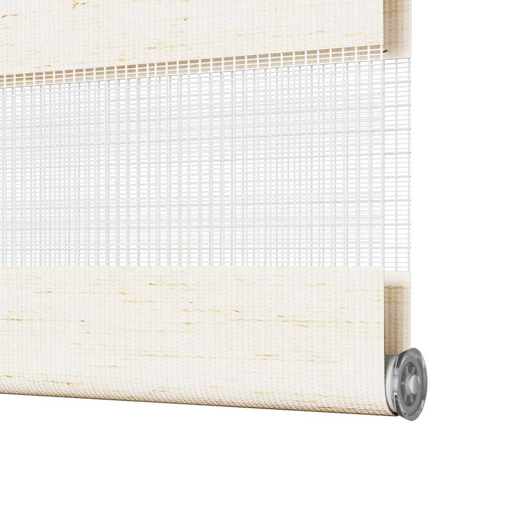 Doppelrollo Marmorbeige 130x230cm Stoffbreite 125,9 cm Polyester