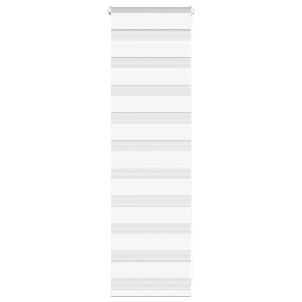 Doppelrollo Weiß 45x100 cm Stoffbreite 40,9 cm Polyester