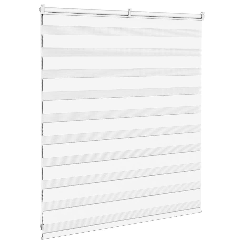Doppelrollo Weiß 120x100 cm Stoffbreite 115,9 cm Polyester
