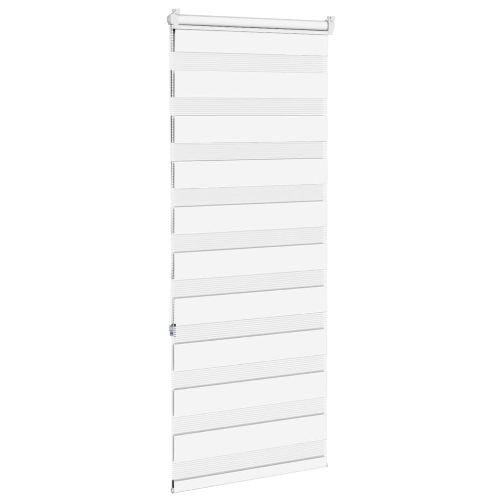 Doppelrollo Weiß 55x150 cm Stoffbreite 50,9 cm Polyester