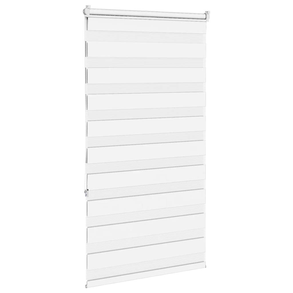 Doppelrollo Weiß 90x150 cm Stoffbreite 85,9 cm Polyester