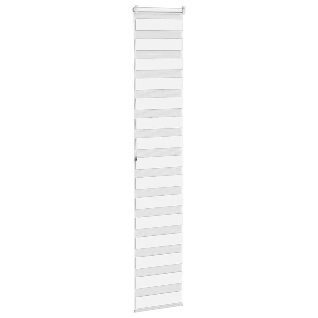 Doppelrollo Weiß 40x200 cm Stoffbreite 35,9 cm Polyester