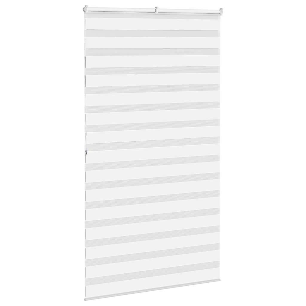 Doppelrollo Weiß 120x200 cm Stoffbreite 115,9 cm Polyester