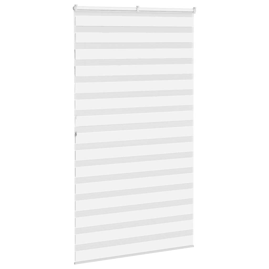 Doppelrollo Weiß 130x200 cm Stoffbreite 125,9 cm Polyester