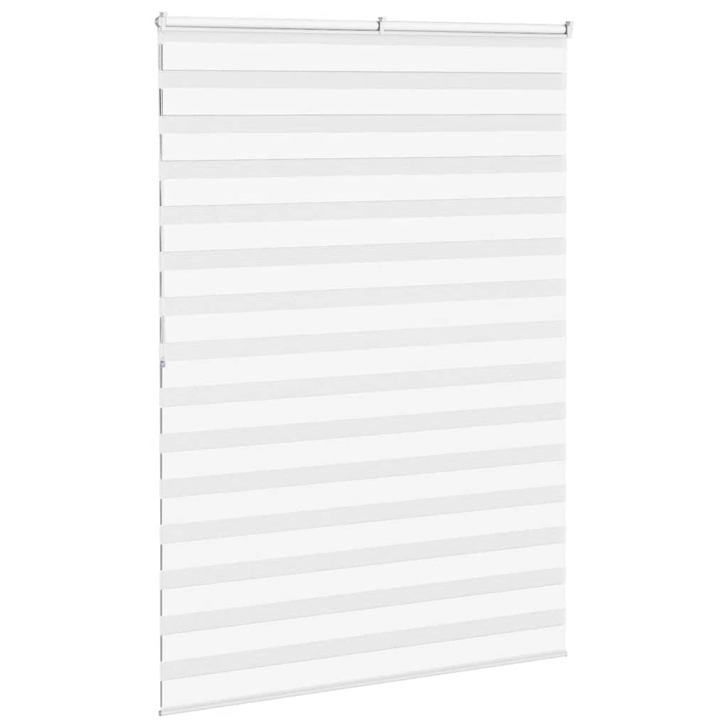 Doppelrollo Weiß 155x200 cm Stoffbreite 150,9 cm Polyester