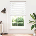 Doppelrollo Weiß 120x230 cm Stoffbreite 115,9 cm Polyester