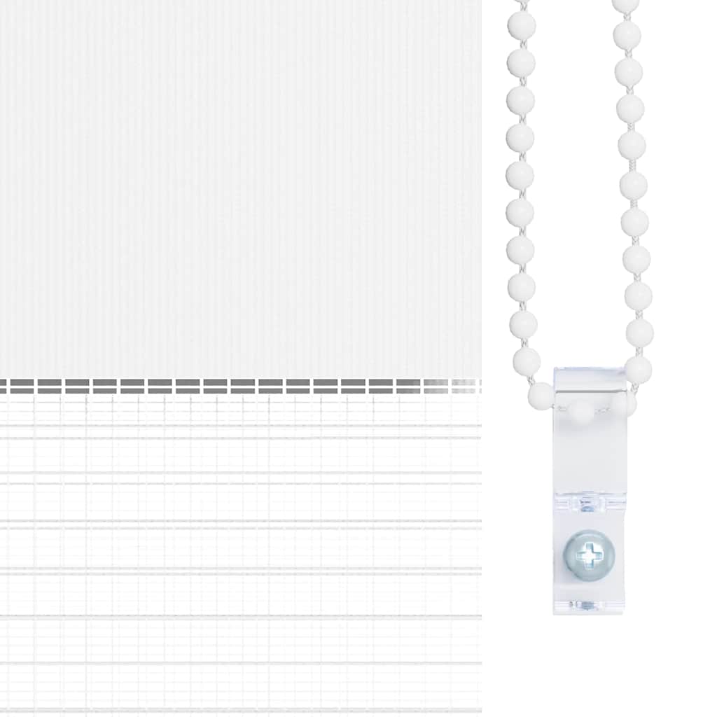 Doppelrollo Weiß 165x230 cm Stoffbreite 160,9 cm Polyester