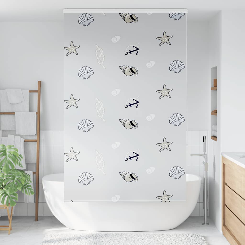 Duschrollo mit Kassette 120x240 cm Stoffbreite 116 cm
