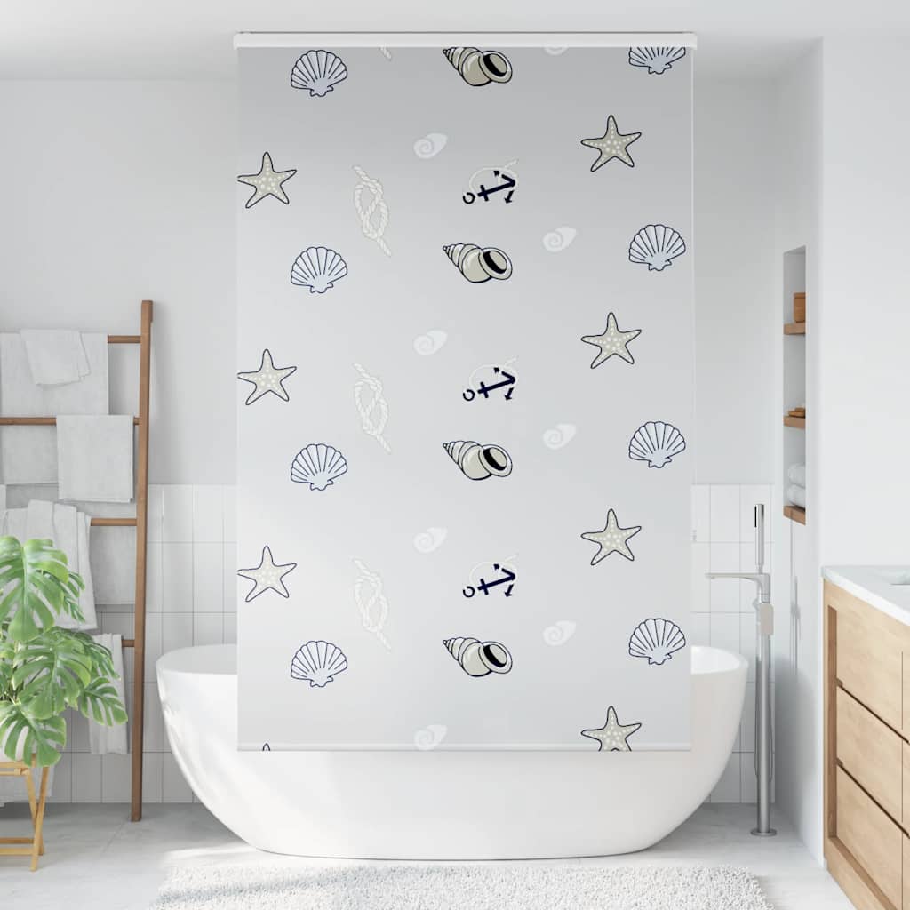 Duschrollo mit Kassette 130x240 cm Stoffbreite 126 cm