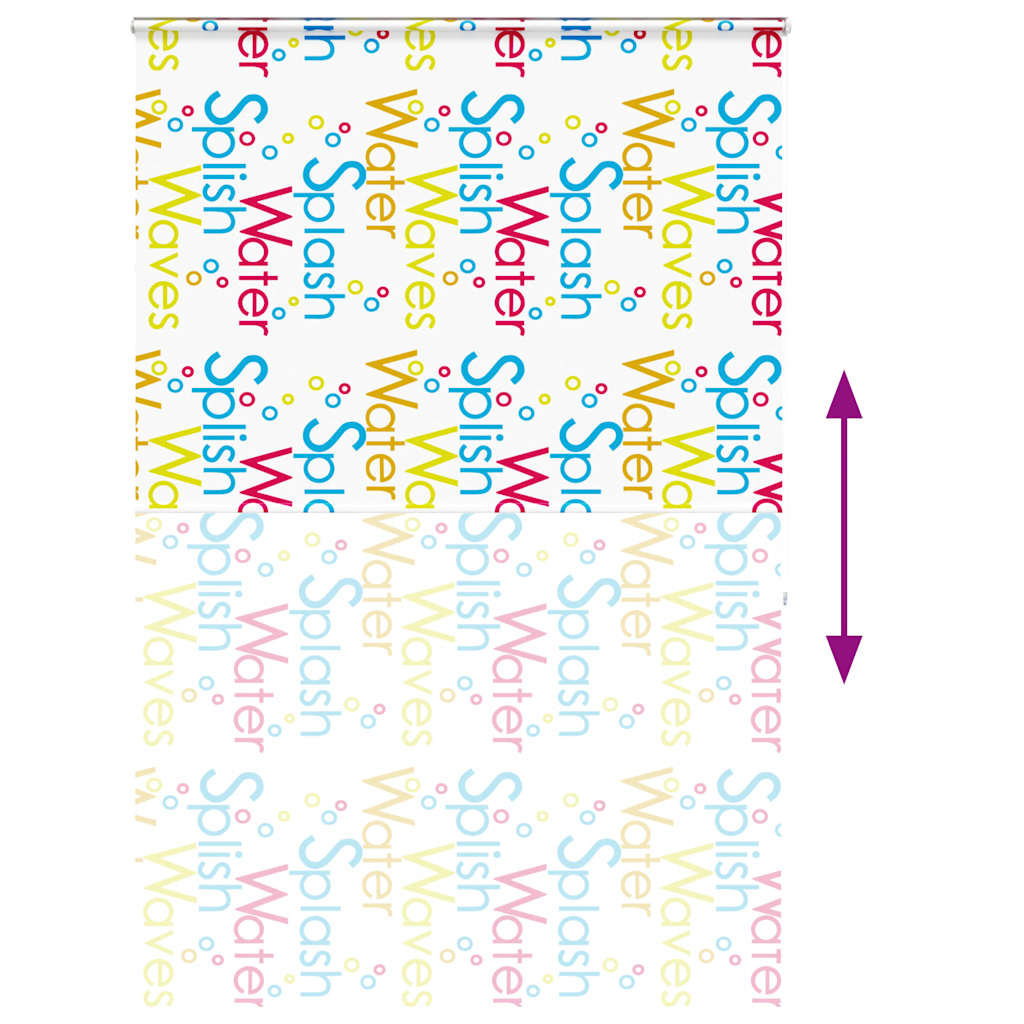 Duschrollo mit Kassette 150x240 cm Stoffbreite 146 cm