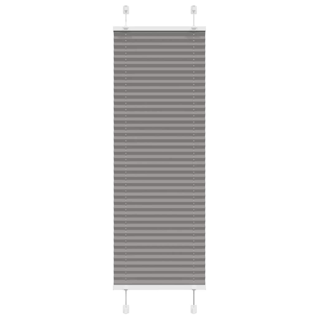 Plissee Anthrazit 40x100 cm Stoffbreite 39,4 cm Polyester