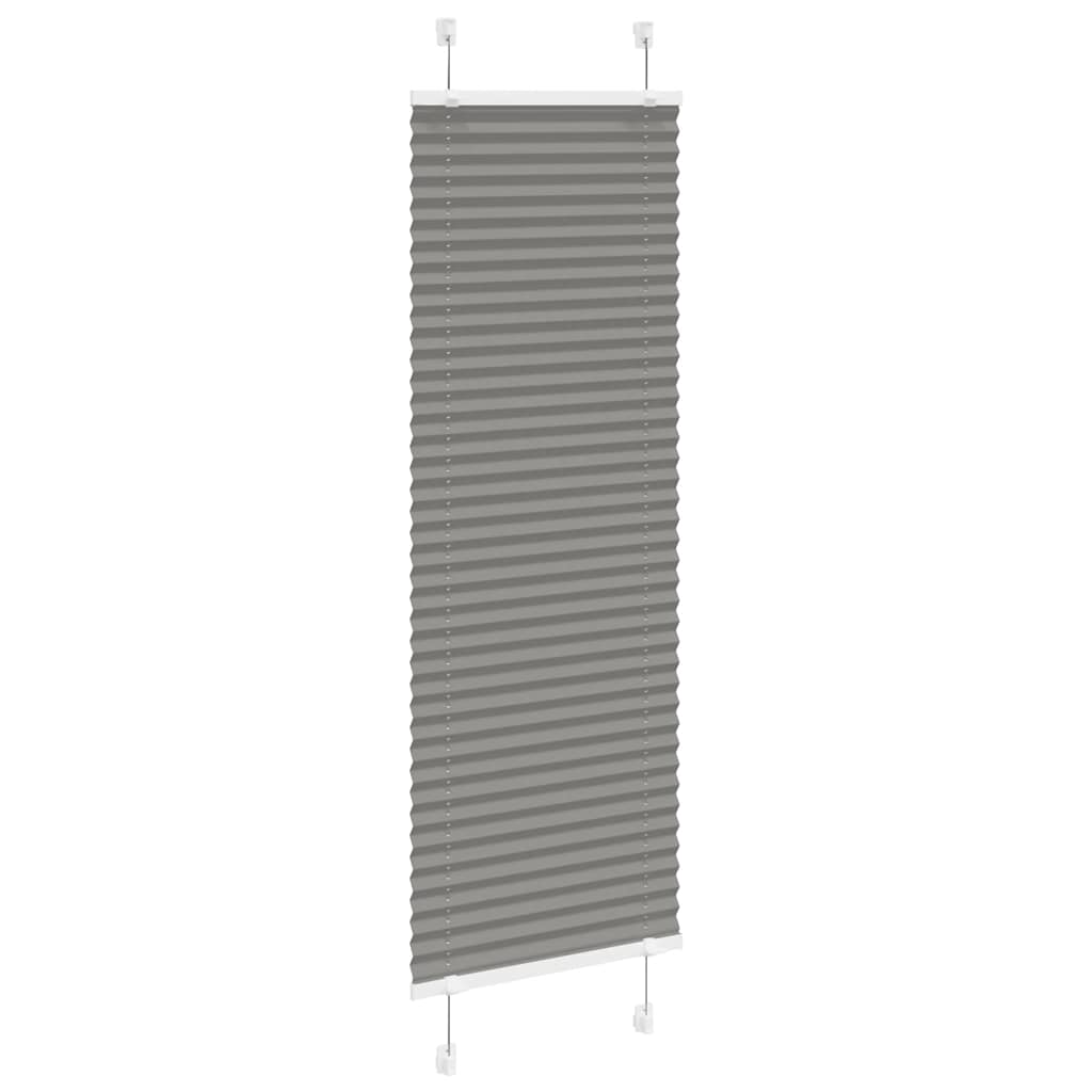 Plissee Anthrazit 40x100 cm Stoffbreite 39,4 cm Polyester