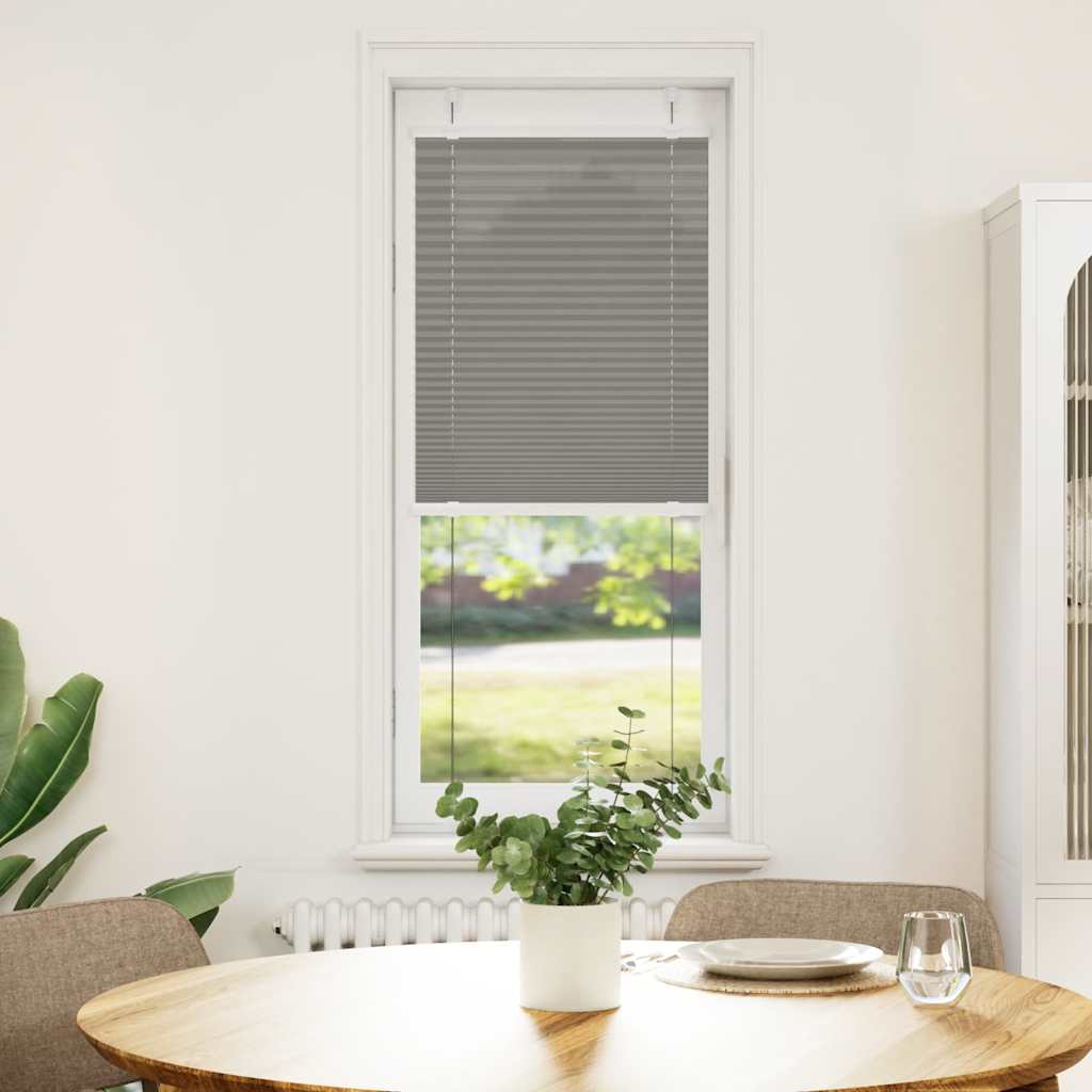 Plissee Anthrazit 50x100 cm Stoffbreite 49,4 cm Polyester