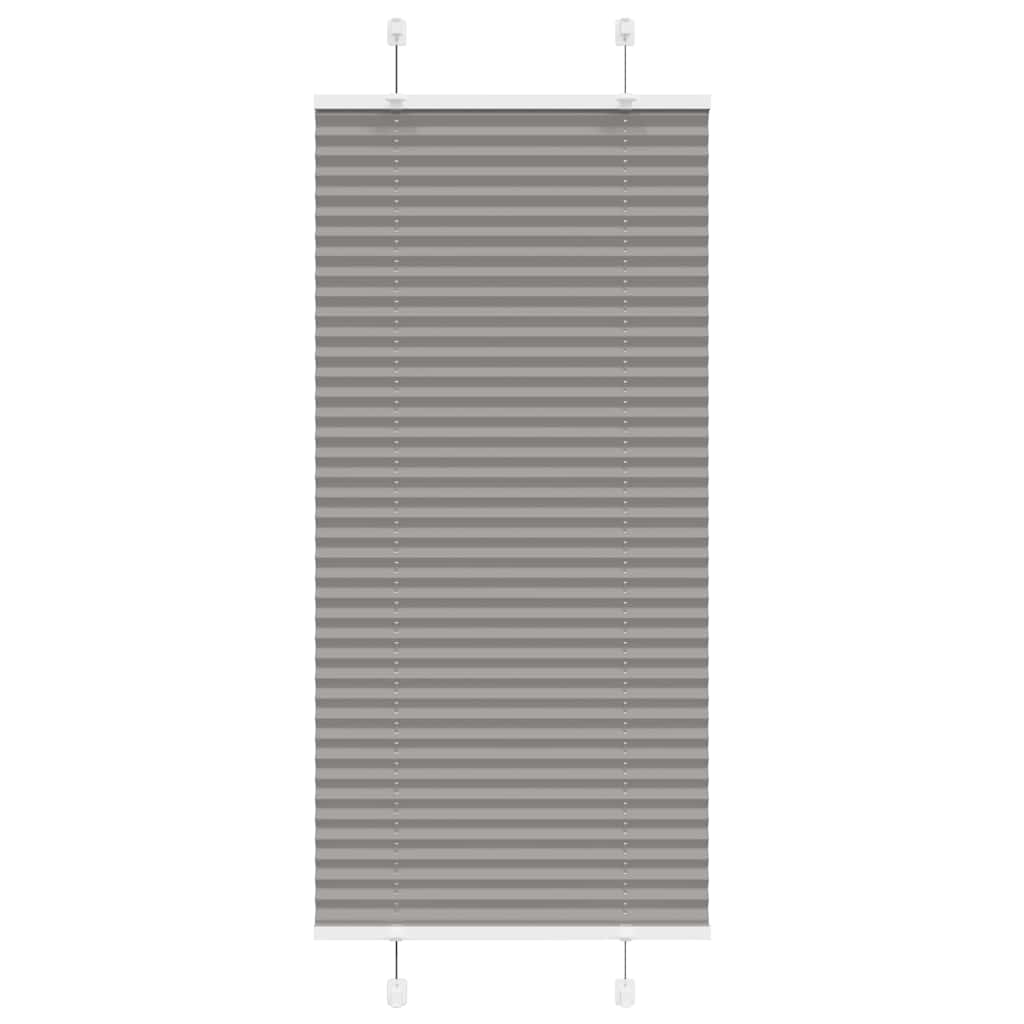 Plissee Anthrazit 65x100 cm Stoffbreite 64,4 cm Polyester