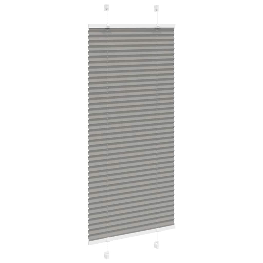 Plissee Anthrazit 65x100 cm Stoffbreite 64,4 cm Polyester