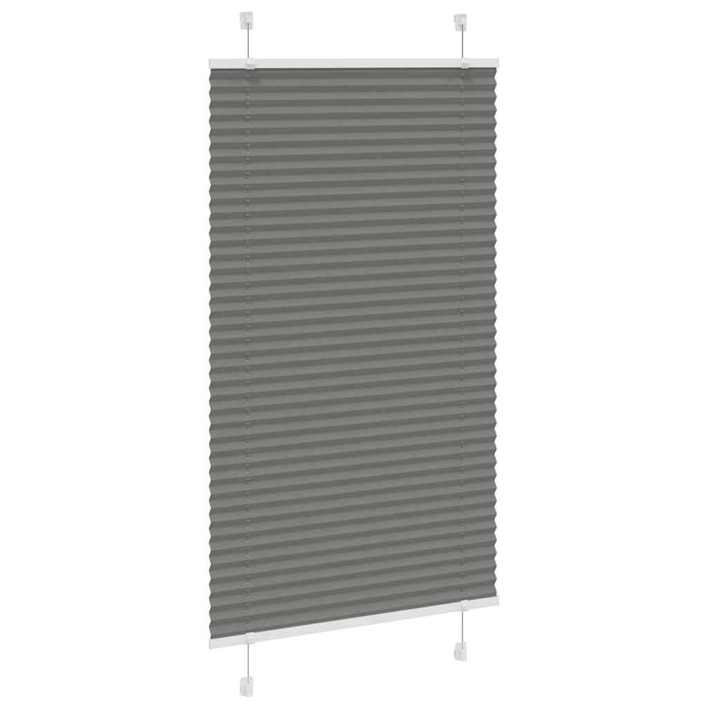 Plissee Anthrazit 70x100 cm Stoffbreite 69,4 cm Polyester