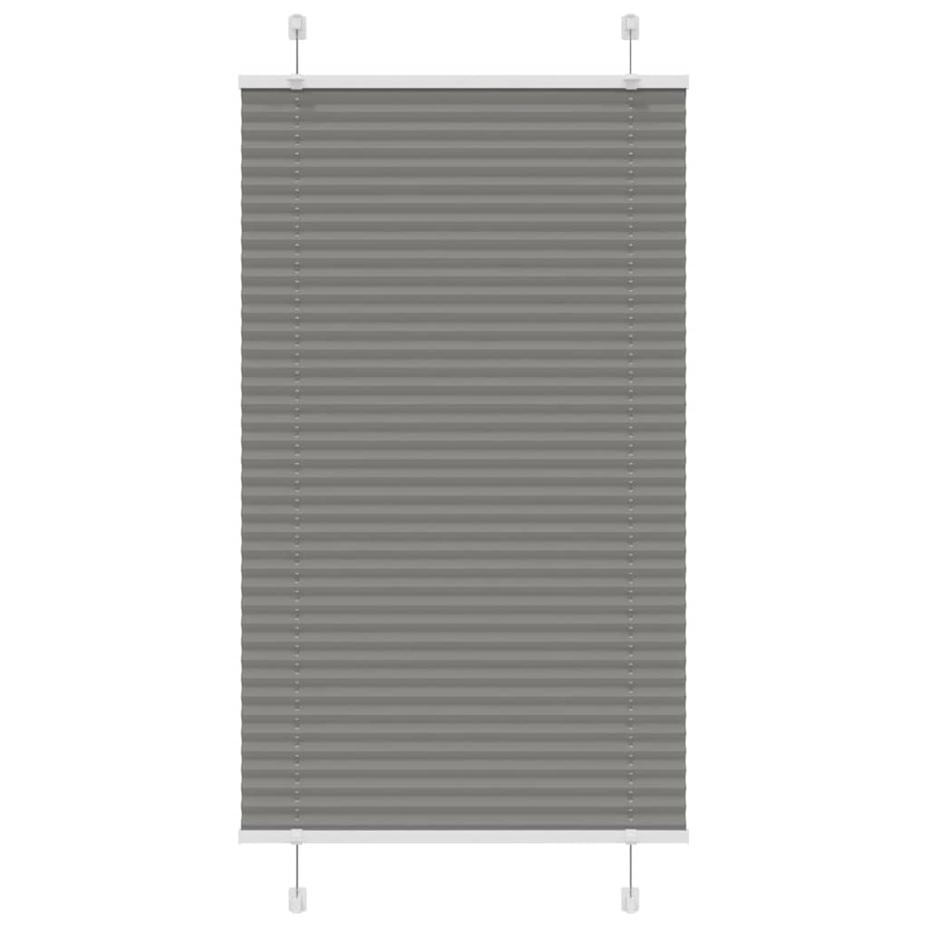 Plissee Anthrazit 75x100 cm Stoffbreite 74,4 cm Polyester