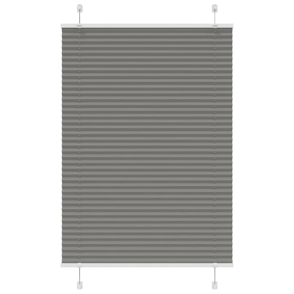 Plissee Anthrazit 85x100 cm Stoffbreite 84,4 cm Polyester