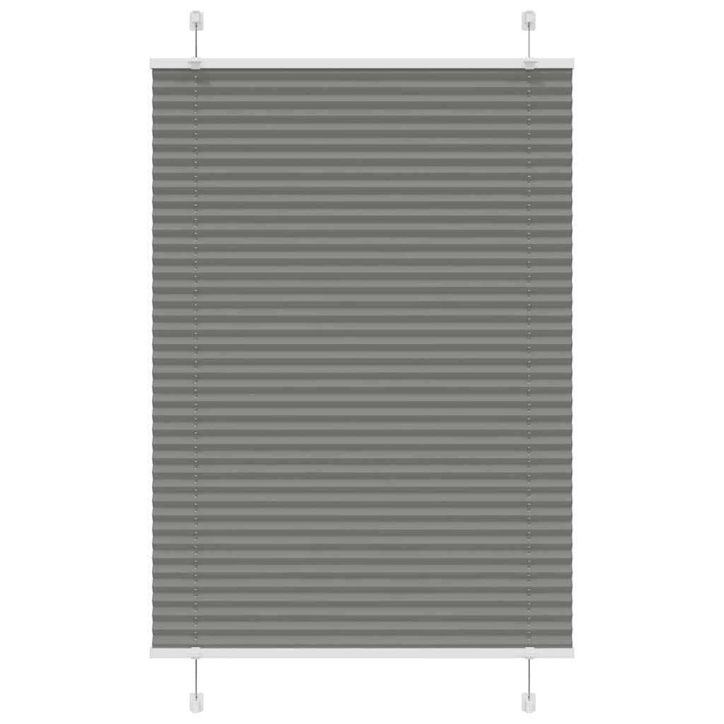 Plissee Anthrazit 90x100 cm Stoffbreite 89,4 cm Polyester