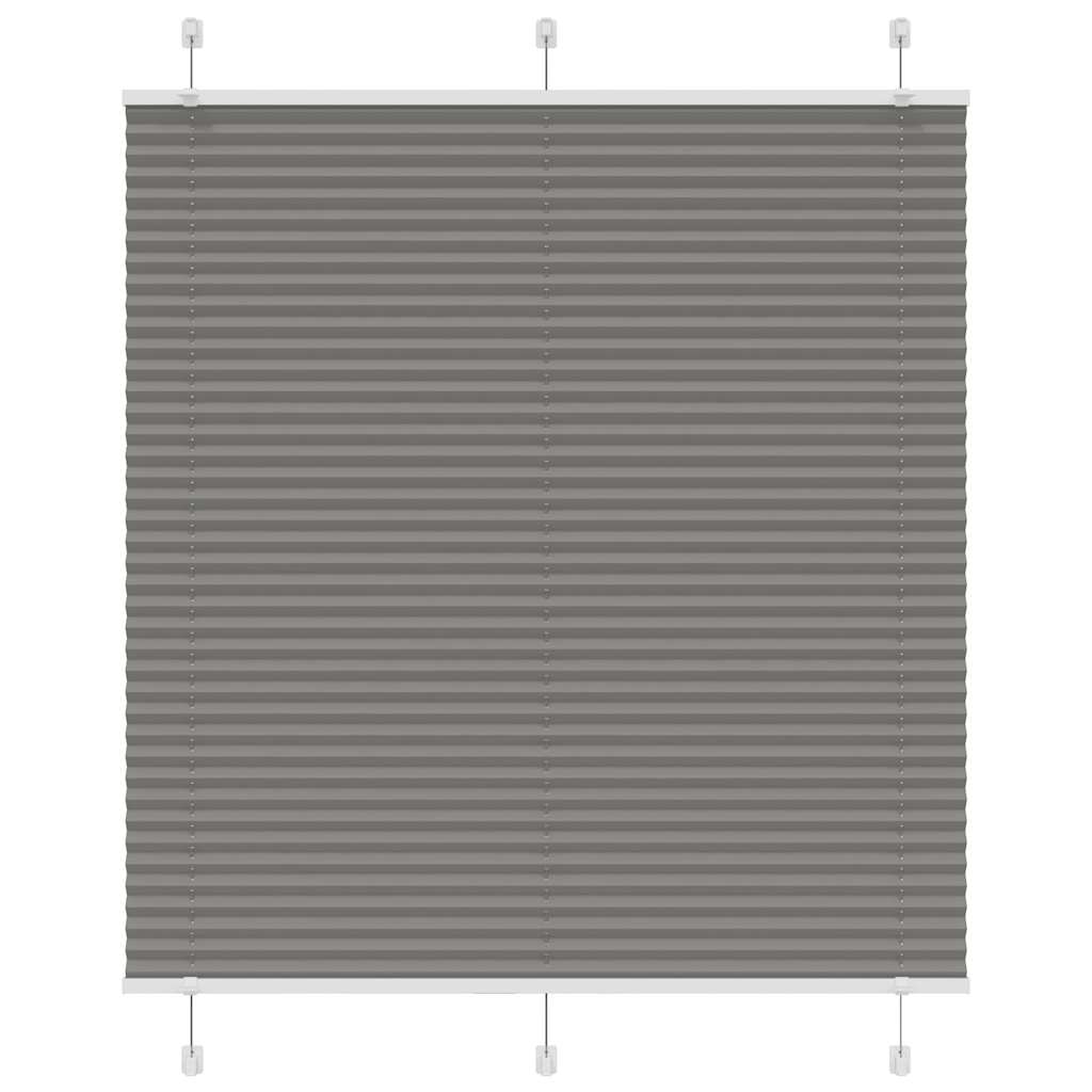Plissee Anthrazit 115x100 cm Stoffbreite 114,4 cm Polyester