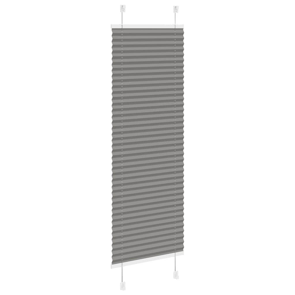 Plissee Anthrazit 45x150 cm Stoffbreite 44,4 cm Polyester