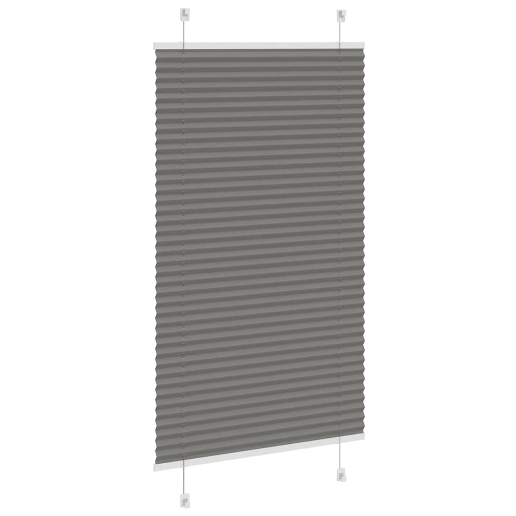Plissee Anthrazit 80x150 cm Stoffbreite 79,4 cm Polyester