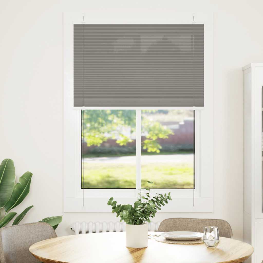 Plissee Anthrazit 90x150 cm Stoffbreite 89,4 cm Polyester