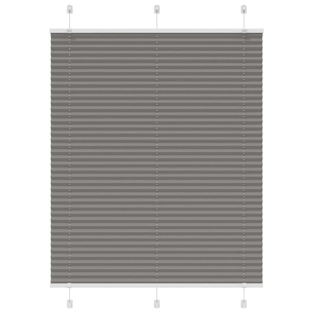 Plissee Anthrazit 105x150 cm Stoffbreite 104,4 cm Polyester