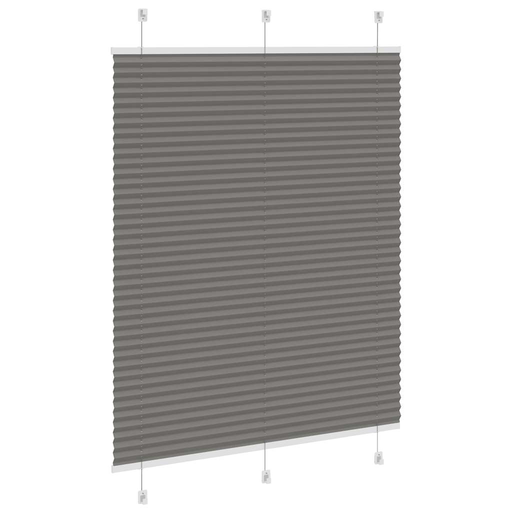 Plissee Anthrazit 105x150 cm Stoffbreite 104,4 cm Polyester