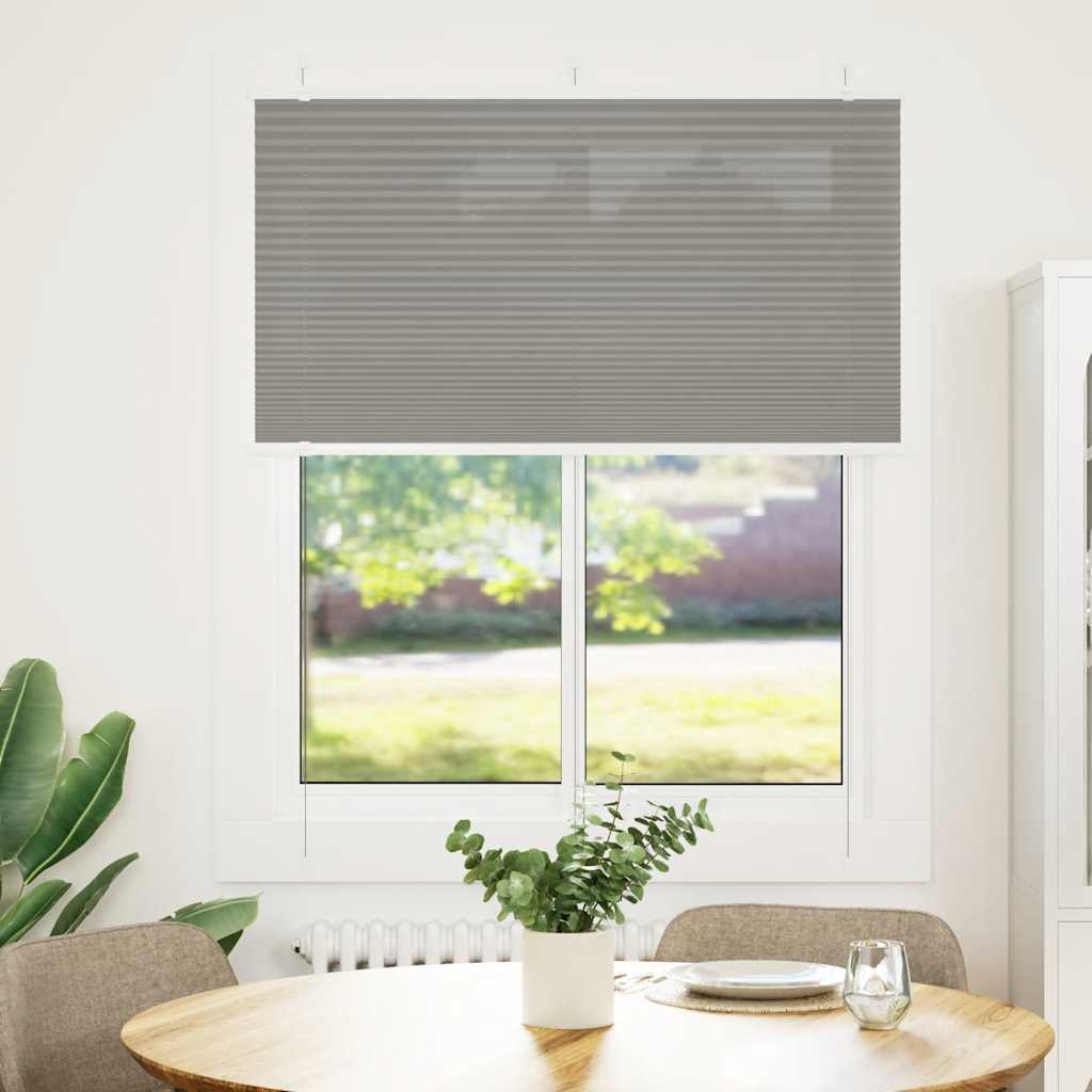 Plissee Anthrazit 110x150 cm Stoffbreite 109,4 cm Polyester