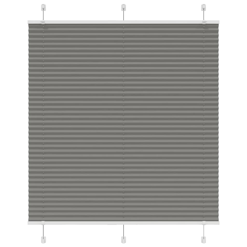 Plissee Anthrazit 120x150 cm Stoffbreite 119,4 cm Polyester