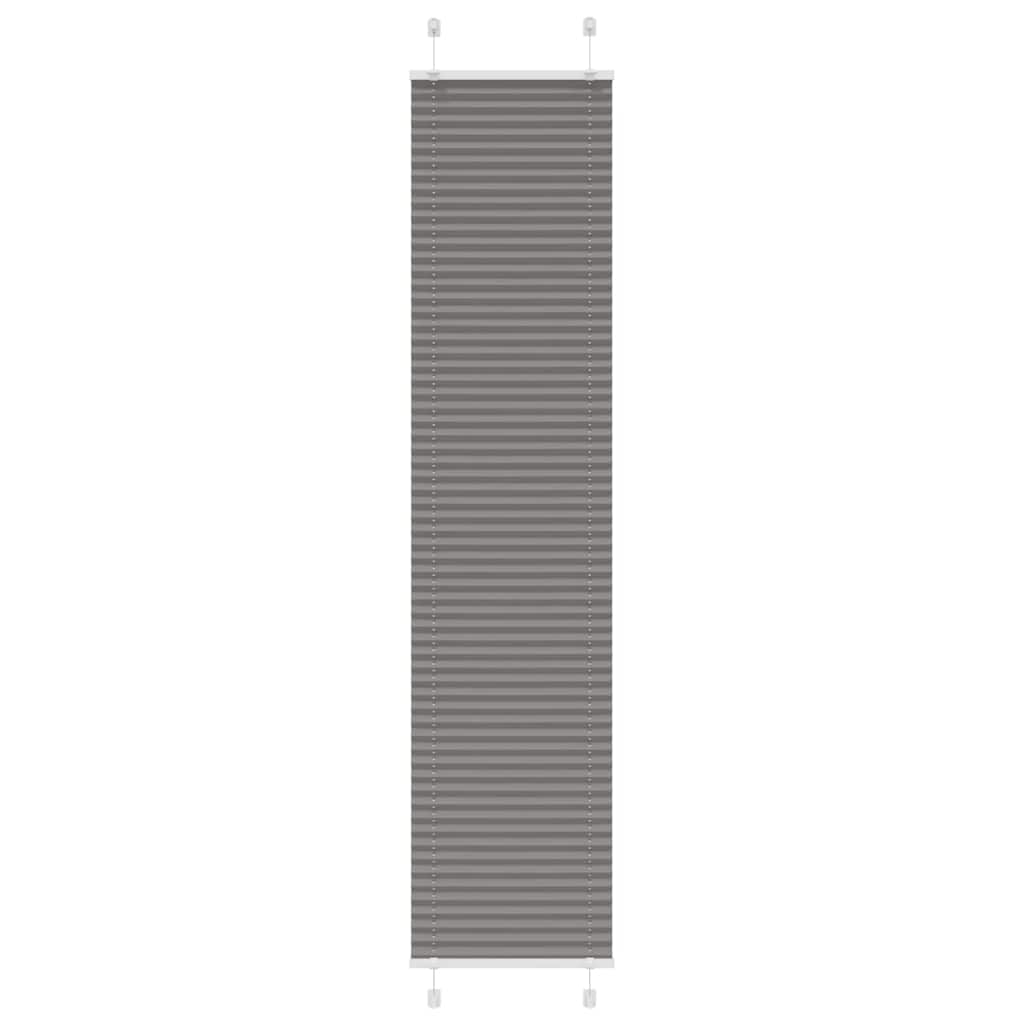 Plissee Anthrazit 45x200 cm Stoffbreite 44,4 cm Polyester